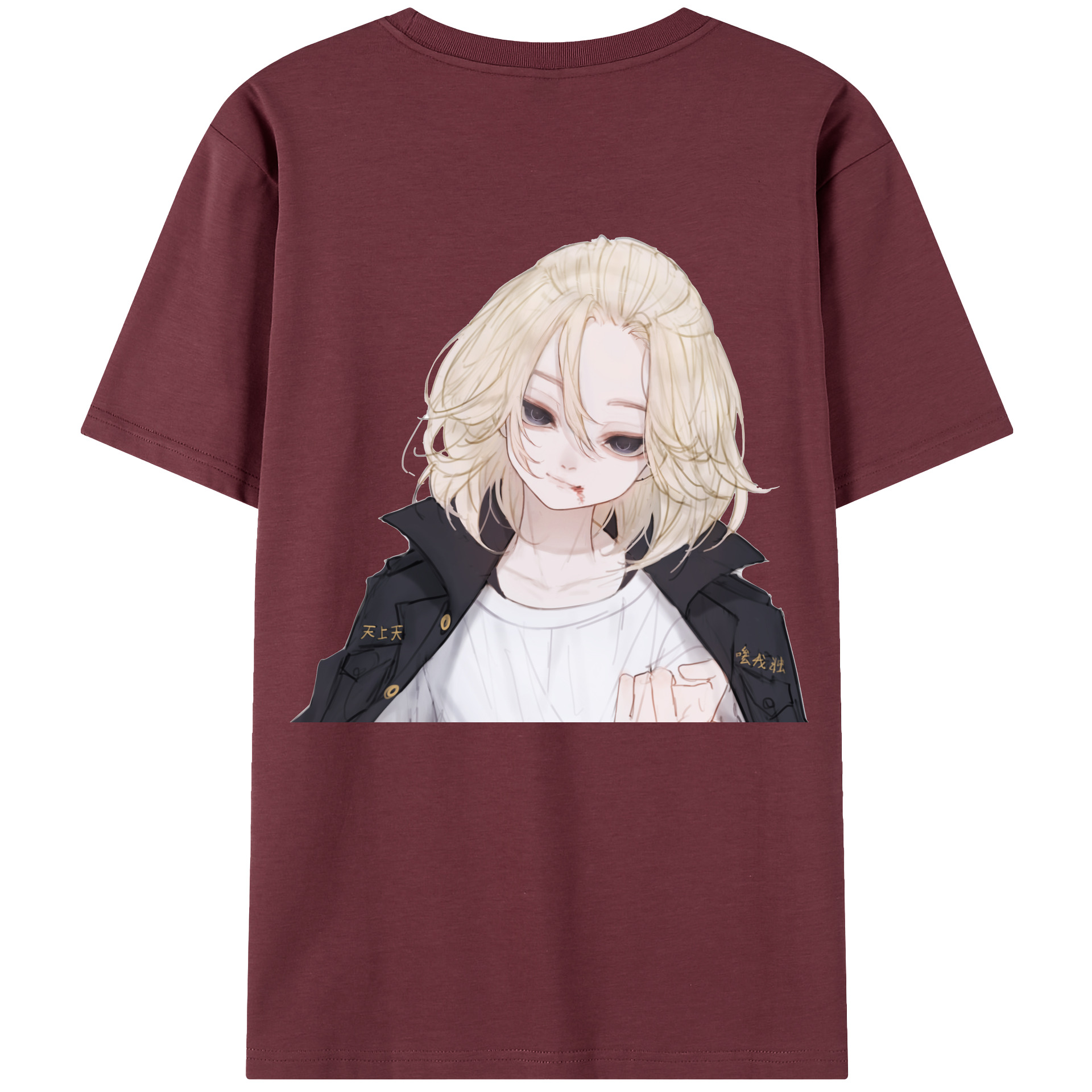 （画像用） 東京リベンジャーズ Tokyo Revengers 綿100％半袖Tシャツ（背面プリント）